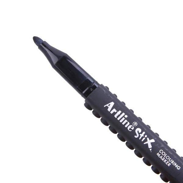 Marqueur pinceau Artline Stix Colouring Marker - Couleur Black pour dessin et coloriage