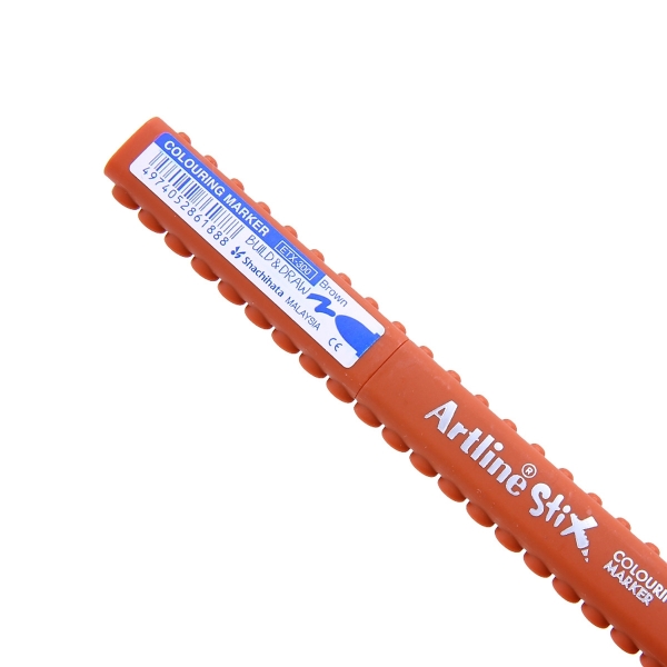 Marqueur pinceau Artline Stix Colouring Marker - Couleur Brown pour dessin et coloriage