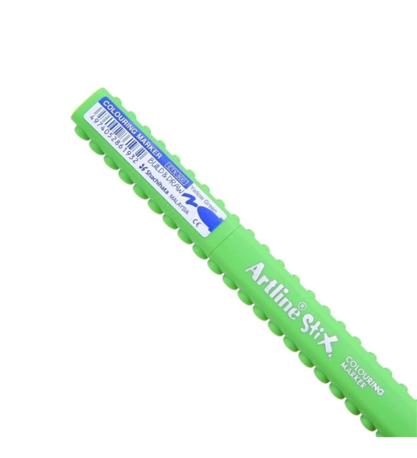 Marqueur pinceau Artline Stix Colouring Marker - Couleur Yellow green pour dessin et coloriage