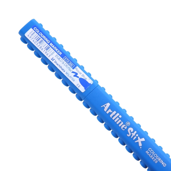 Marqueur pinceau Artline Stix Colouring Marker - Couleur Royal Blue pour dessin et coloriage