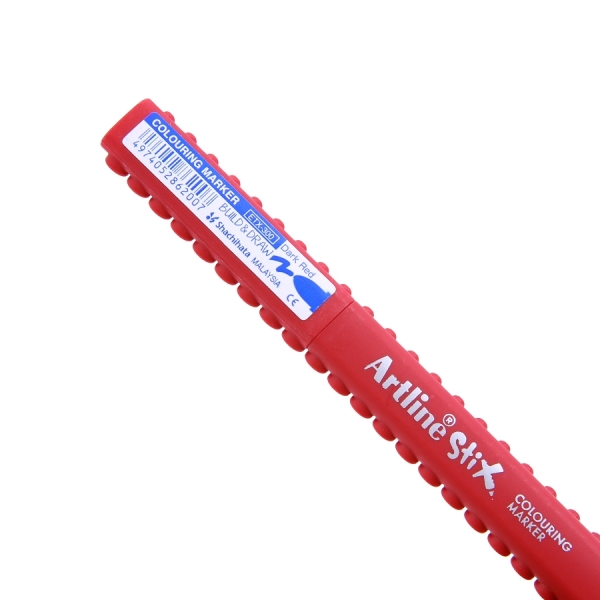 Marqueur pinceau Artline Stix Colouring Marker - Couleur Dark Red pour dessin et coloriage