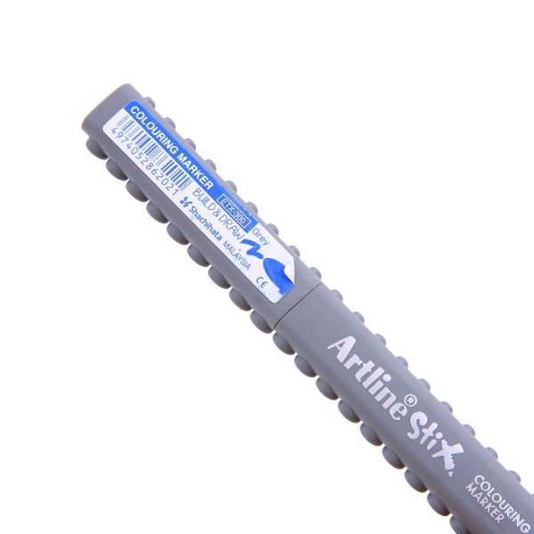 Marqueur pinceau Artline Stix Colouring Marker - Couleur Grey pour dessin et coloriage
