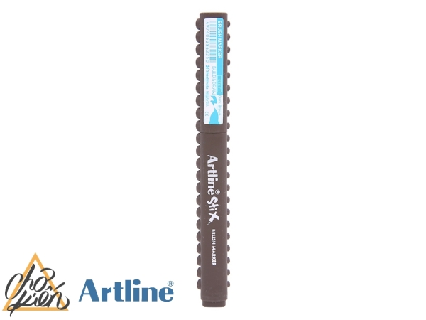 Marqueur pinceau Artline Stix Brush Marker - Couleur Dark Brown pour dessin et coloriage