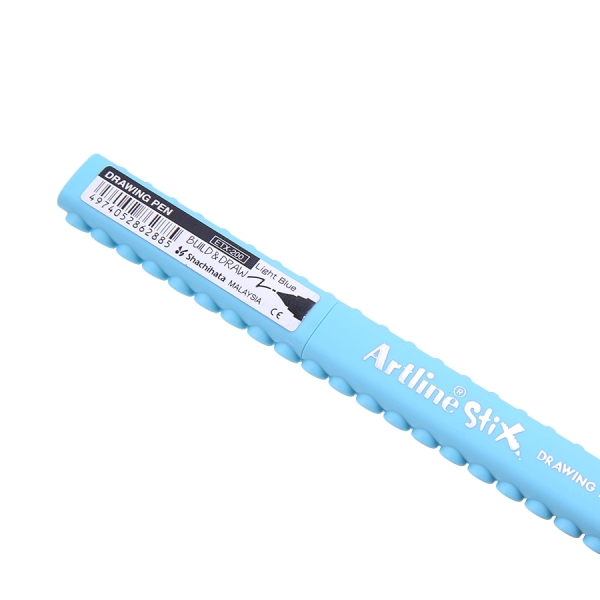 Marqueur pinceau Artline Stix Drawing Pen - Couleur Light blue pour dessin et coloriage