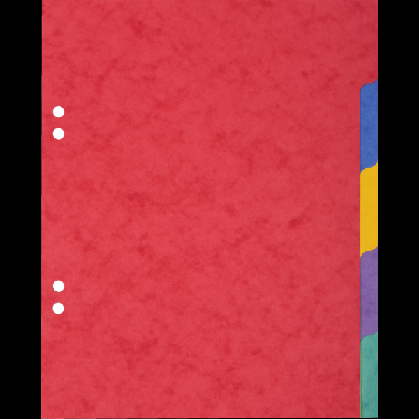 Pack de 25 intercalaires Exacompta A5 - 5 positions couleurs assorties pour classement