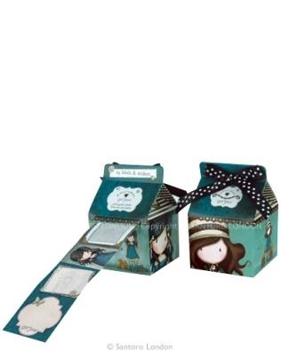 Boîte de rangement Gorjuss Santoro's avec étiquettes - Accessoire de bureau et loisirs créatifs