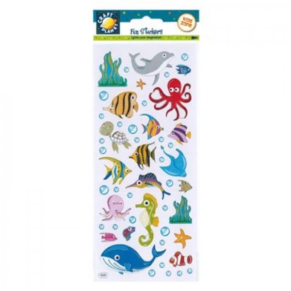 Stickers Fun - Vie Marine - Décoration créative pour enfants et projets marins