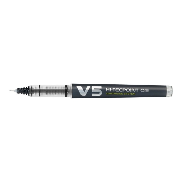 Roller rechargeable Pilot Hi-Tecpoint V5 - 0,5 mm noir - pour écriture précise et fluide