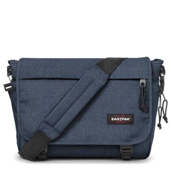Sac à bandoulière Eastpak Delegate Double Denim - 20 L Bleu pour usage quotidien et voyages