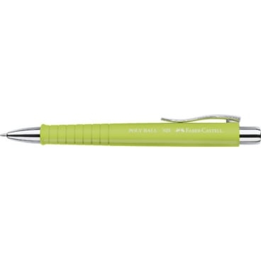 Stylo à bille bleu Faber-Castell 241195 Poly Ball XB Vert pomme- Écriture fluide, pointe large pour bureau et école