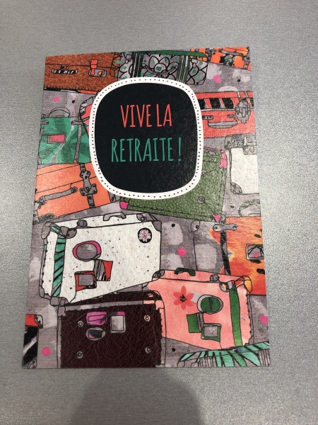 Carte de Vœux Papier - Messages de Sympathie et Soutien pour Retraite - Format Idéal pour Écrire