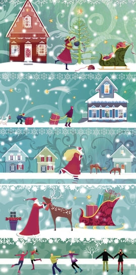 Porte-billet Noël Pictura - 18x9 cm Carte cadeau festive pour occasions spéciales