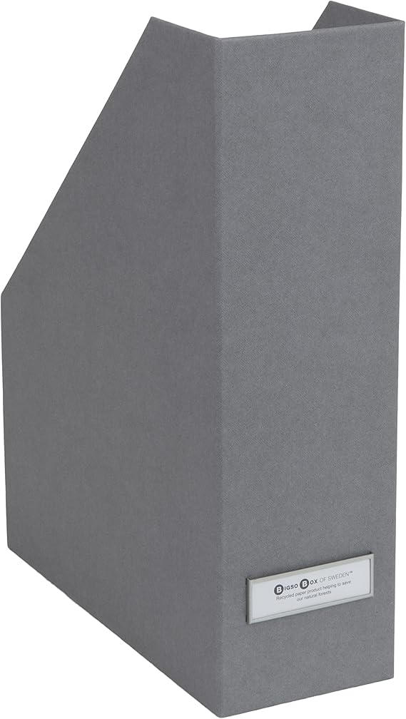 Porte Magazine Bigso Box of Sweden 941145641 - Panneau de Fibre Bleu 25x10x32,5 cm pour Bureau