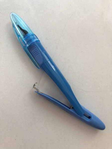 Stylo plume BIC Easy Clic rechargeable- Encre bleue - Pointe fine - Pour écriture scolaire et bureau