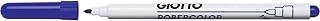 Marqueur pour tableau blanc Giotto Robercolor - Pointe ogive 2 mm Bleu - Usage scolaire et bureau