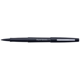 Stylo-feutre Paper Mate Flair Noir - Pointe moyenne pour écriture précise et fluide au bureau ou à l'école