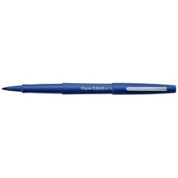 Feutre medium Papermate FLAIR NYLON - Bleu nuit pour écriture précise et dessin technique