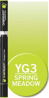 Marqueur artistique Chameleon Graphic Marker YG3 Spring Meadow - Feutre pour dessin et illustration créative