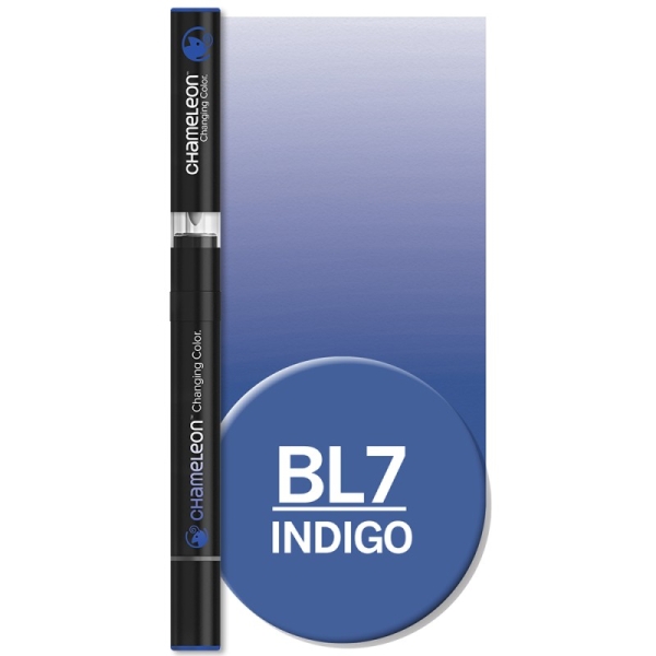 Marqueur artistique Chameleon Graphic Marker BL7 Indigo - Feutre à encre alcool pour dessin et illustration créative