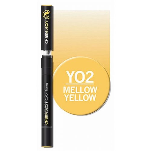 Marqueur artistique Chameleon Graphic Marker YO2 Mellow Yellow - Feutre à encre alcool pour dessin et illustration créative