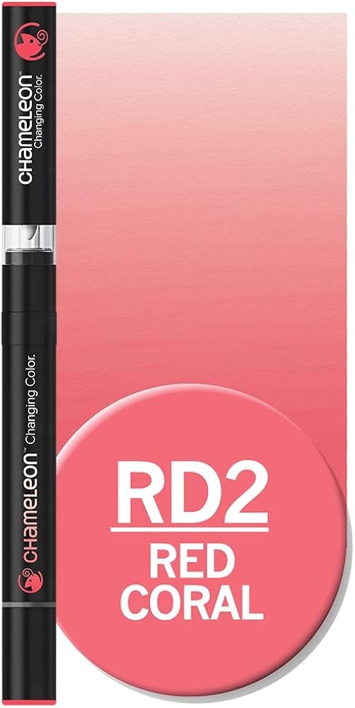 Marqueur artistique Chameleon Graphic Marker RD2 Red Coral - Feutre pour dessin et illustration créative