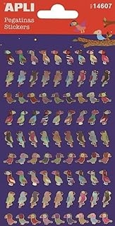 Stickers APLI Autocollants atina époxy oiseaux 1 feuille - Autocollants embellissement pour papeterie et loisirs créatifs