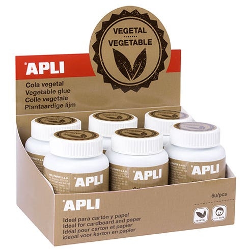 Colle végétale 100ml Apli Agipa - Adhésif naturel pour papier et carton