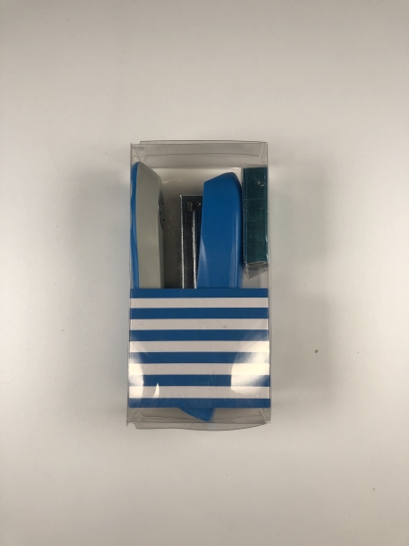 Agrafeuse Manuelle Bleue - Capacité 20 Feuilles Usage Bureau et École