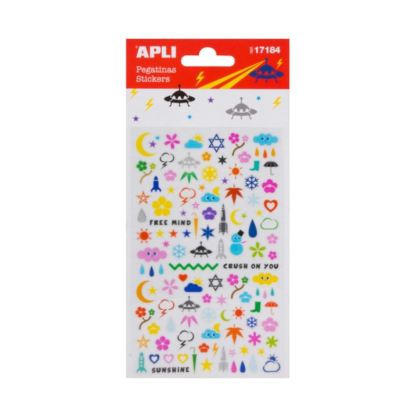 Stickers APLI - Space Note pour décoration et personnalisation créative