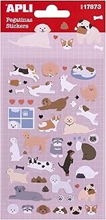 Stickers APLI Chiens - Autocollants embellissement pour papeterie et loisirs créatifs