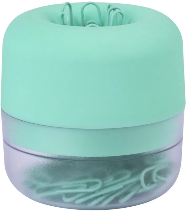 Distributeur de trombones Nordik Collection - Couleur verte, Accessoire de bureau, Organisation