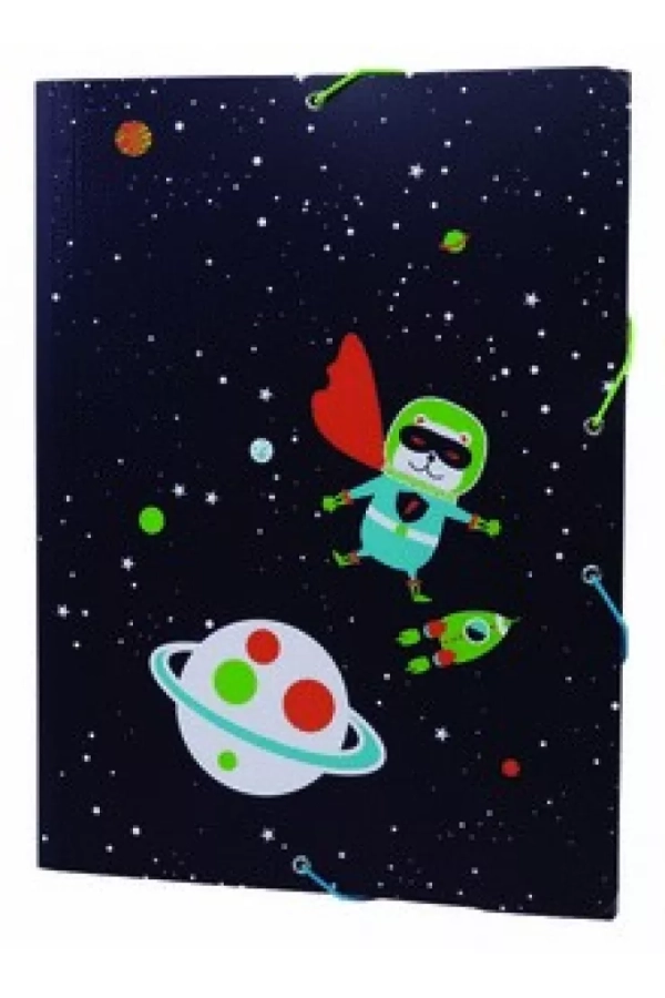 Chemise fine Milan A4 avec élastique SPACE ours en peluche
