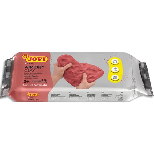 Pâte à modeler JOVI - 1 kg Terre Cuite - Natural TERRACOTA Modelage Créatif pour Enfants et Adultes