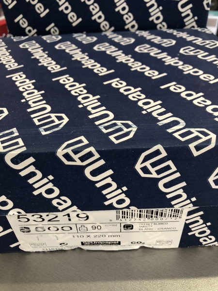 Enveloppes UNIPAPEL Format DL 110x220 mm 90g - Lot de 500 pour courrier professionnel et personnel