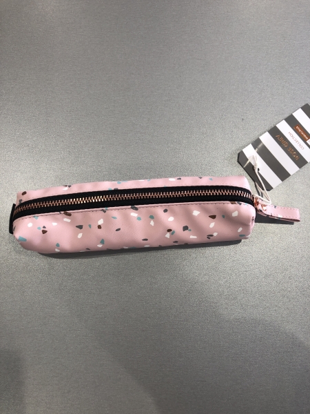 Trousse scolaire Miquelrius Terrazzo Rose Grey - petit format pour fournitures de bureau et école