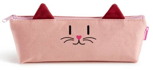 Trousse Miquelrius Animal avec Oreilles - Rose - Rangement pour École et Loisirs Créatifs