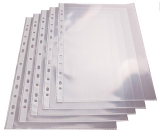 Pochette perforée proOFFICE A4 en polypropylène 75 microns transparente - pour classement et organisation bureau
