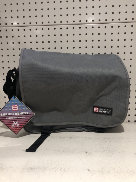 Sac bandoulière Enrico Benetti - gris - capacité moyenne pour usage scolaire et professionnel