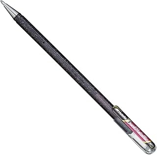Stylo roller Pentel DualMetallic - Encre gel Black + Rouge Métallique Pointe 1mm pour écriture créative