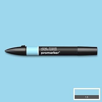 Marqueur double pointe Winsor & Newton Promarker B138 Bleu arctique - Encre à base d'alcool pour artistes et designers