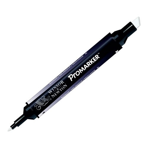 Marqueur Blender Winsor & Newton Promarker -Mélangeur Double Pointe Biseautée et Ogive, Encre à Base d'Alcool pour Artistes