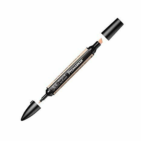 Marqueur Winsor & Newton Promarker O518 Vieux Rose - Double Pointe Fine et Large - Pour Dessin et Illustration