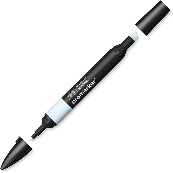 Marqueur Winsor & Newton Promarker C719 - Double Pointe Alcool Bleu Pastel pour Artistes et Designers