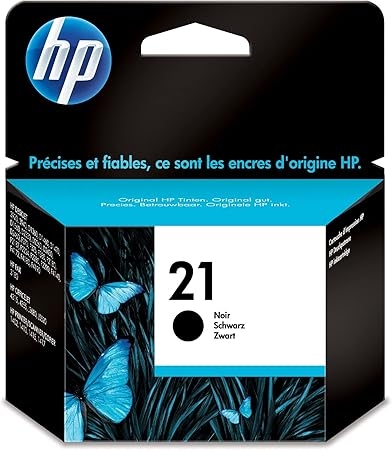 HP Cartouche Jet d'encre Noir 21 - 5 ml, Technologie d'impression jet d'encre, Compatible avec HP DeskJet et OfficeJet