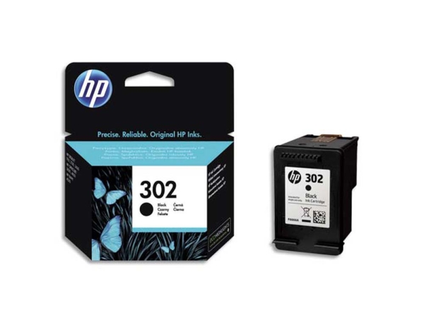 Cartouche d'encre HP 302 Noir original - haute qualité pour impression bureautique et photos