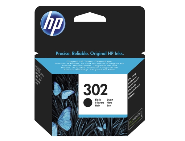 Cartouche d'encre HP 302 Noir original - haute qualité pour impression bureautique et photos