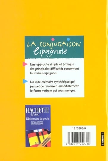 Livre Hachette Education La Conjugaison espagnole - Edition 1999 de Alfredo Gonzalez Hermoso pour apprentissage linguistique