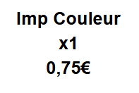 Impression copie couleur x1