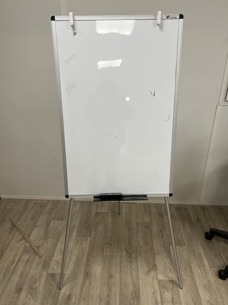 Tableau blanc Paperboard sur pied - Chevalet magnétique, support pour présentations et réunions