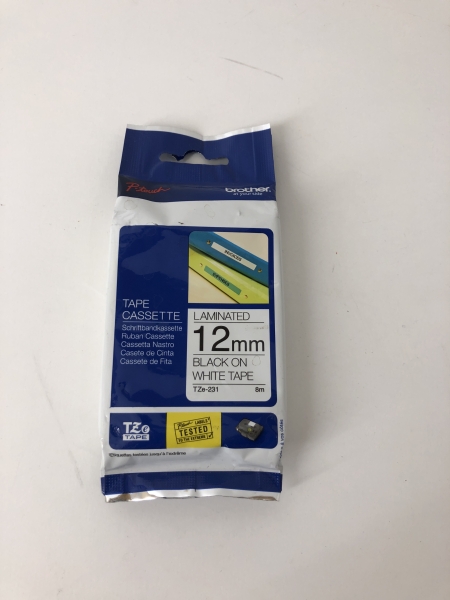Brother TZe231 - Ruban d'étiquettes auto-adhésives 